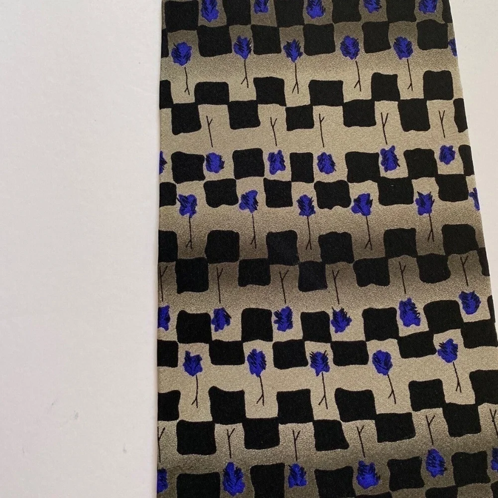 Jerome J Garcia Men Tie 100% Silk Imported Fabric Made In The USA Banyan Trees 2